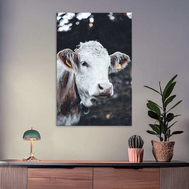 Vache 'Marguerite' - Faune - Aluminium
