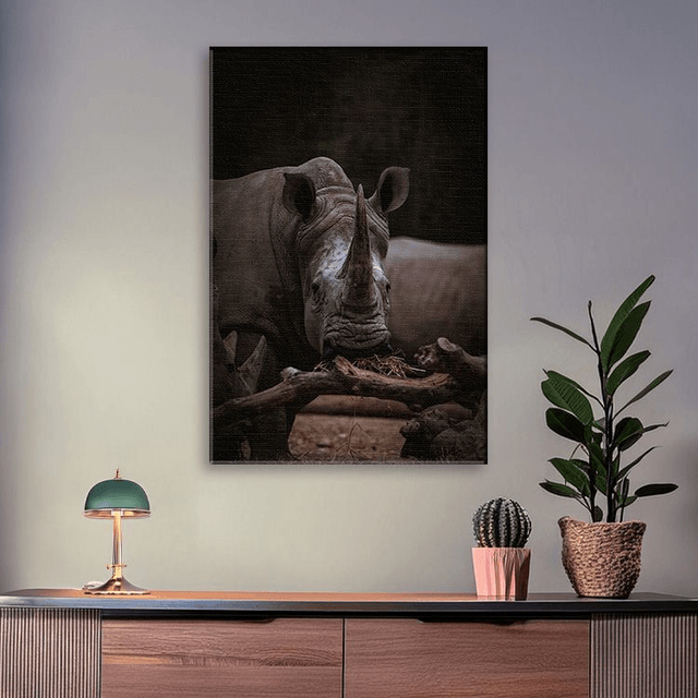 Rhinocéros - Faune - Toile