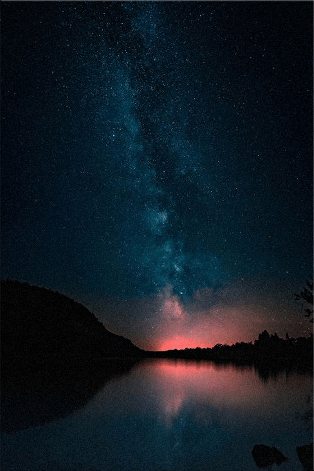 Voie Lactée au Lac d'Etival  - Jura - Aluminium