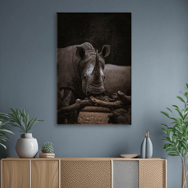 Rhinocéros - Faune - Toile