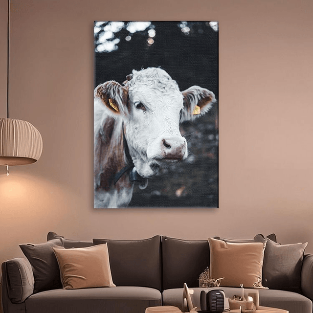 Vache 'Marguerite' - Faune - Toile