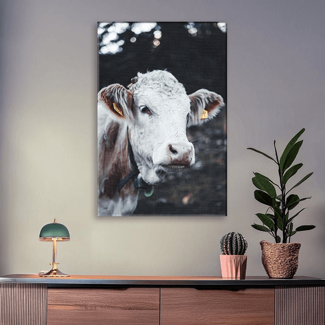 Vache 'Marguerite' - Faune - Toile